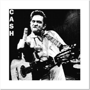 Johnny Cash-Vintage Halftone Posters and Art